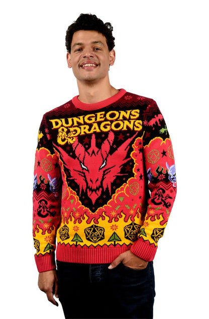 Dungeons & Dragons - Red Dragon - Ugly Christmas Sweater