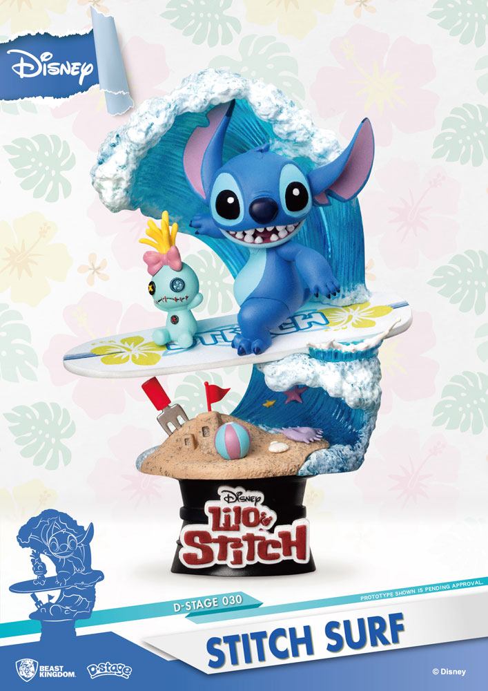 Lilo & Stitch - Surfer Stitch - Diorama