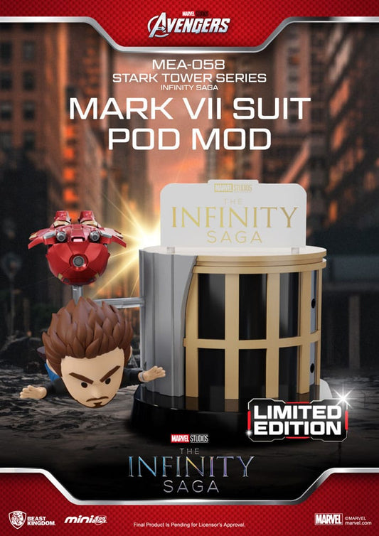 Marvel - Mini Egg Attack Figuren The Infinity Saga Stark Tower series - Tony Stark & Mark VII suit pod mod