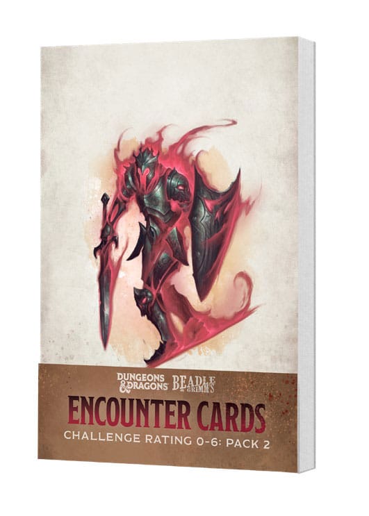 Dungeons &amp; Dragons - RPG Encounter Cards Challenge Rating 0-6: Pack 2 - English