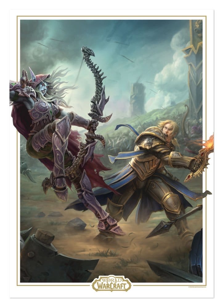 World of Warcraft - Sylvanas vs Anduin Wrynn - Limited Edition Kunstdruck