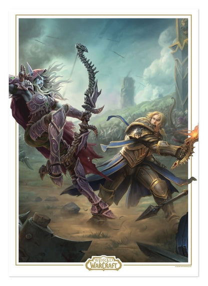 World of Warcraft - Sylvanas vs Anduin Wrynn - Limited Edition Kunstdruck