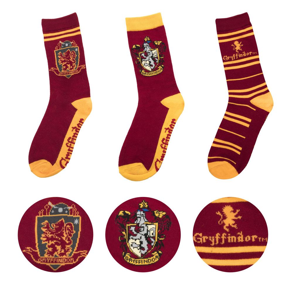Harry Potter - Gryffindor - 3er-Pack Socken