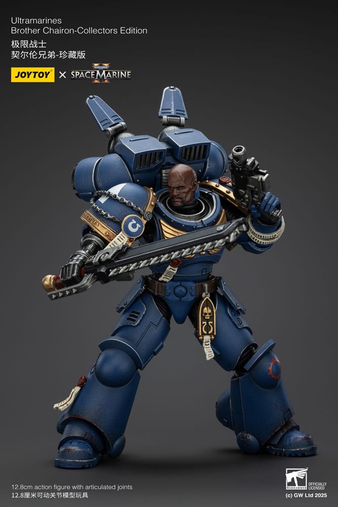Warhammer 40,000 - Space Marine 2 Action Figure Ultramarines Brother Chairon Collectors Edition - Action Figure