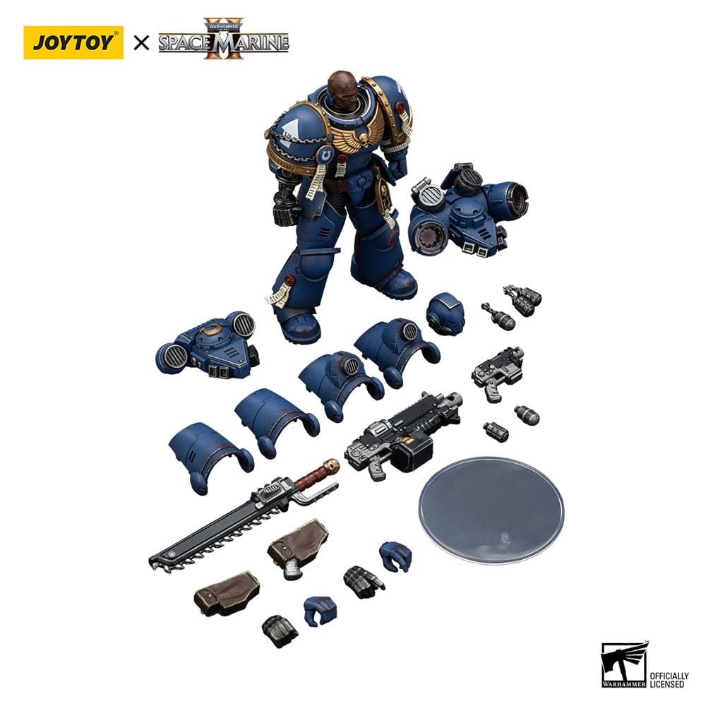 Warhammer 40,000 - Space Marine 2 Action Figure Ultramarines Brother Chairon Collectors Edition - Action Figure