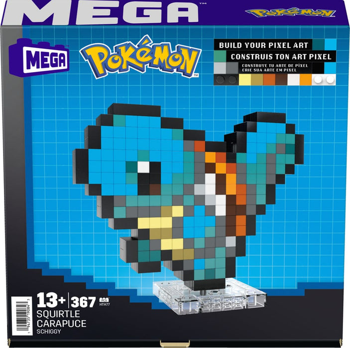 Pokémon - Schiggy Pixel Art - Mega Bauset