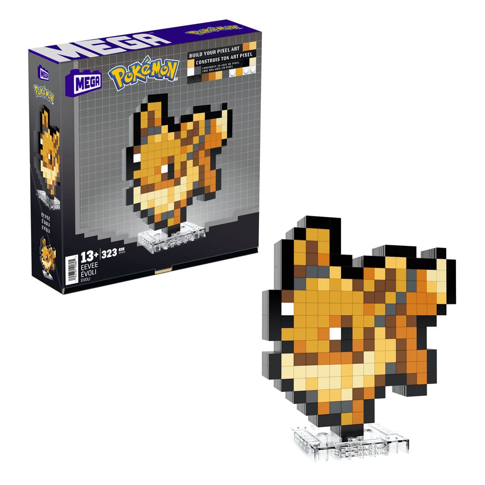 Pokémon - Eevee Pixel Art - Mega building set