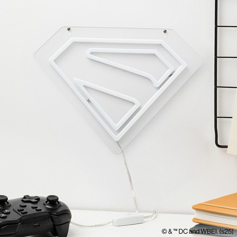 Superman - Neon Logo - Lamp