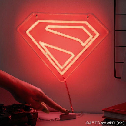 Superman - Neon Logo - Lamp