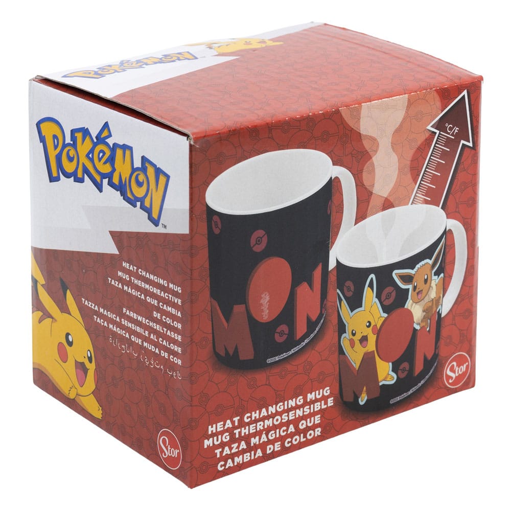 Pokémon - Pikachu & Evoli - Farbwechseltasse