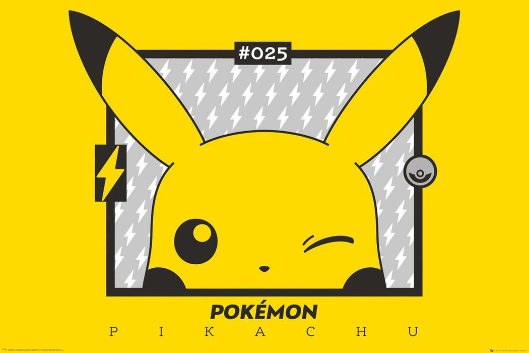 Pokémon - Pikachu Wink - Poster | yvolve Shop
