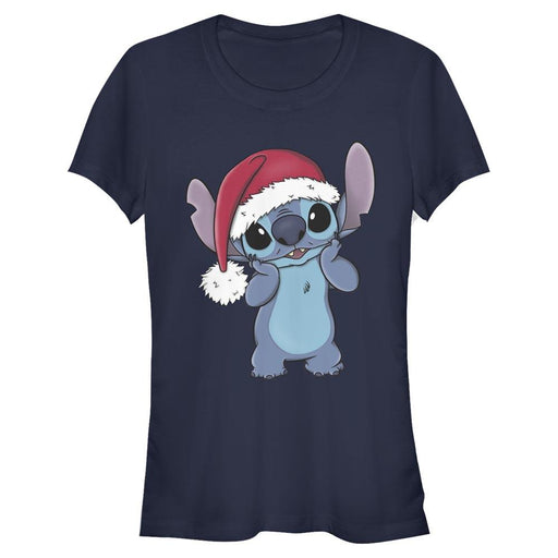 Lilo & Stitch - Stitch Wearing Santa Hat - Girlshirt | yvolve Shop