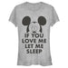 Mickey Mouse - LET ME SLEEP - Girlshirt | yvolve Shop