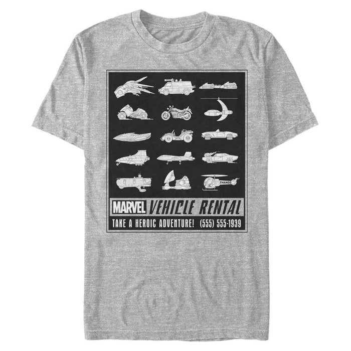 Marvel - Marvel Vehicle Rental - T-Shirt | yvolve Shop
