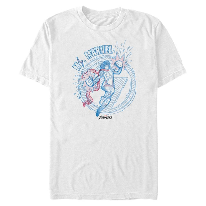 Ms. Marvel - Doodle Ms Marvel - T-Shirt | yvolve Shop