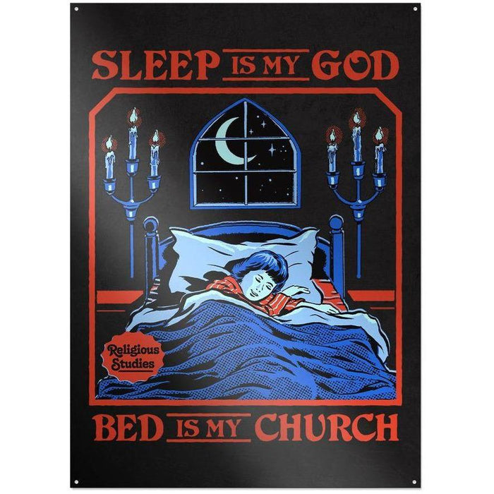 Steven Rhodes - Sleep Is My God - Metallschild | yvolve Shop