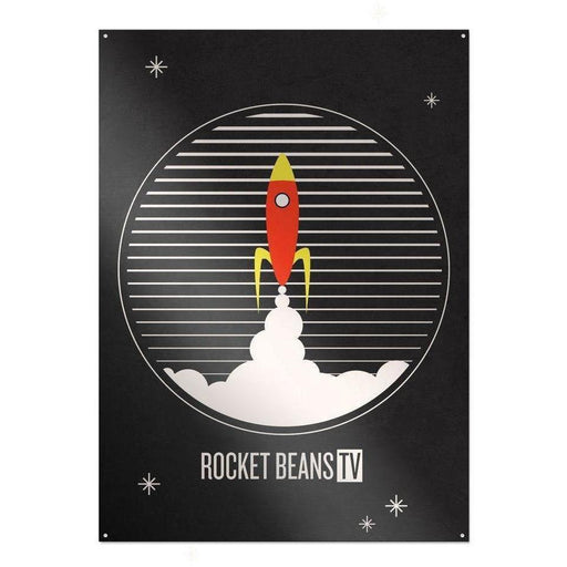 Rocket Beans TV - Rakete - Metallschild | yvolve Shop