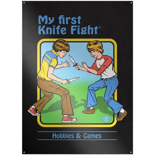 Steven Rhodes - My First Knife Fight - Metallschild | yvolve Shop