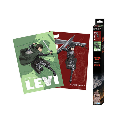 Attack on Titan - Levi & Mikasa - 2 Poster-Set | yvolve Shop