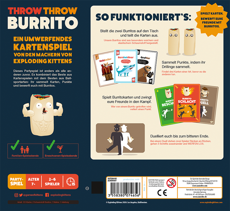 Throw Throw Burrito - Kartenspiel Deutsch | yvolve Shop