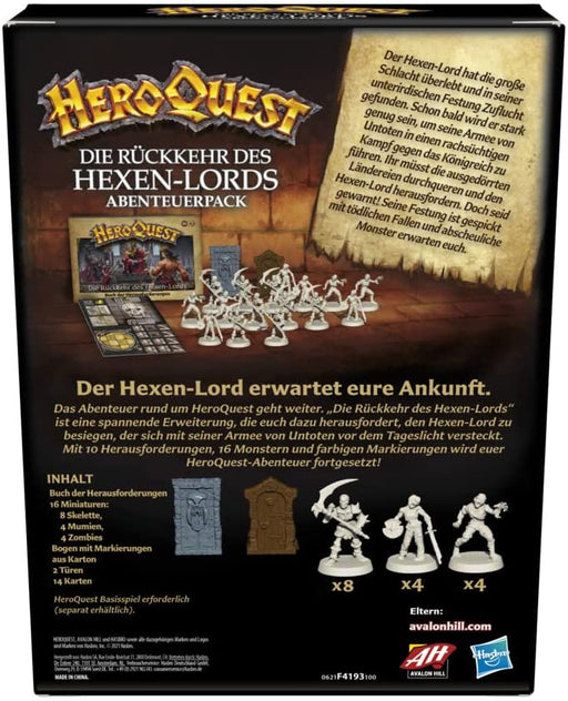 Hero Quest - Die Rückkehr des Hexen-Lords - Brettspiel | yvolve Shop