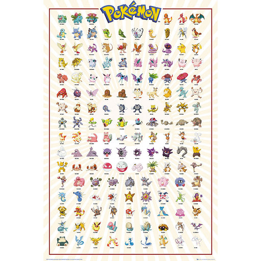 Pokémon - Kanto 151 - Poster | yvolve Shop