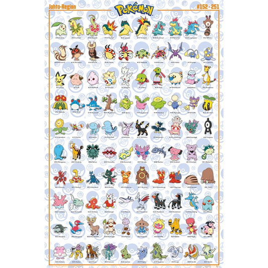 Pokémon - Johto - Poster | yvolve Shop