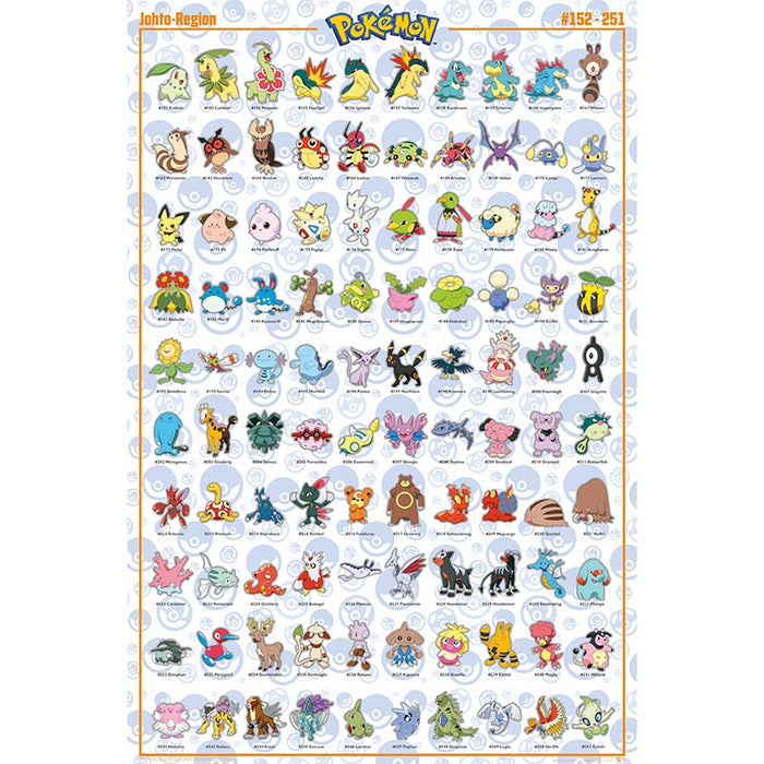 Pokémon - Johto - Poster | yvolve Shop