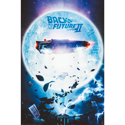 Zurück in die Zukunft - Flying DeLorean - Poster | yvolve Shop