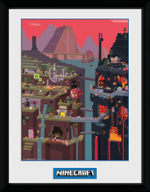Minecraft - World - Gerahmter Kunstdruck | yvolve Shop