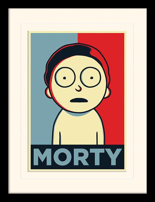 Rick and Morty - Morty Campaign - Gerahmter Kunstdruck | yvolve Shop