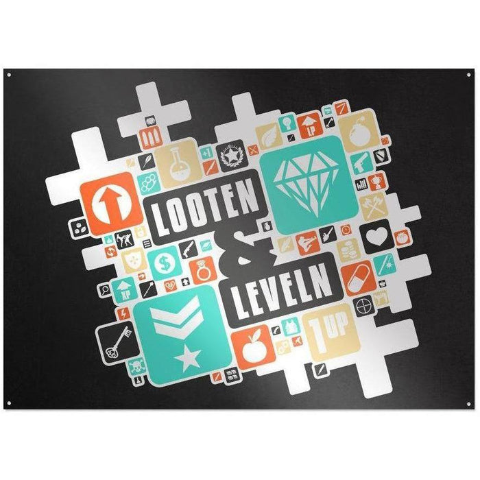 Rocket Beans TV - Looten & Leveln - Metallschild | yvolve Shop