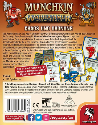 Munchkin - Warhammer Age of Sigmar: Chaos und Ordnung - Erweiterung | Deutsch | yvolve Shop