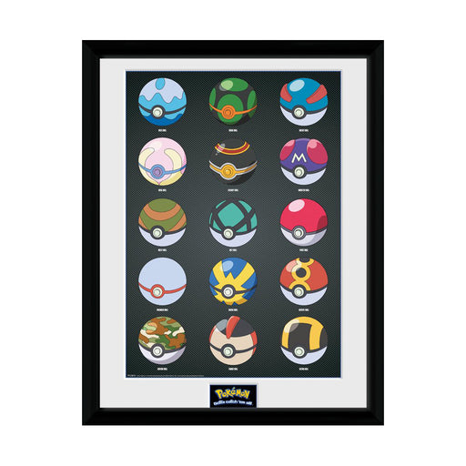 Pokémon - Pokéball - Gerahmter Kunstdruck | yvolve Shop