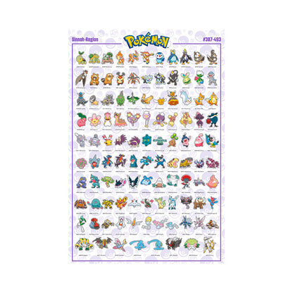 Pokémon - Sinnoh - Poster | yvolve Shop