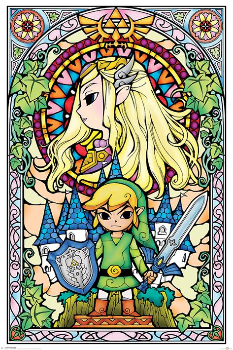 The Legend of Zelda - Stained Glass - Poster