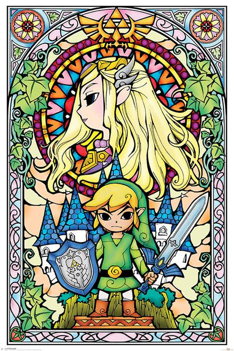 The Legend of Zelda - Stained Glass - Poster | yvolve Shop