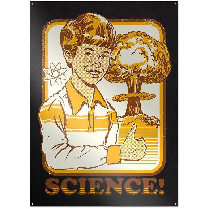 Steven Rhodes - Science! - Metallschild | yvolve Shop