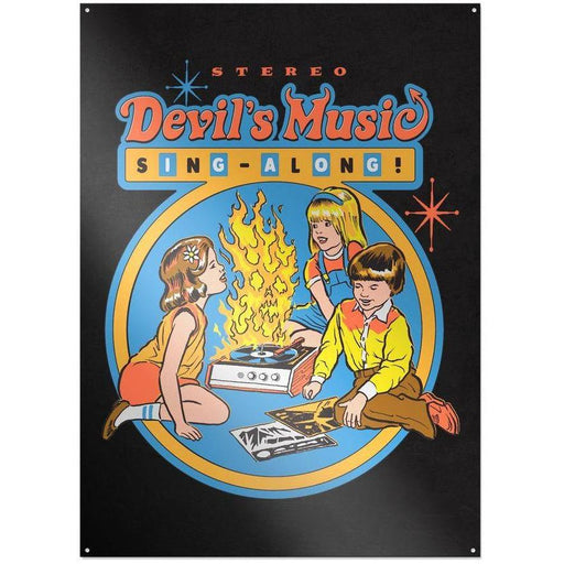 Steven Rhodes - Devil's Music Sing-Along - Metallschild | yvolve Shop