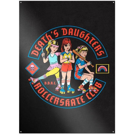 Steven Rhodes - Death' Daughters Rollerskate Club - Metallschild | yvolve Shop