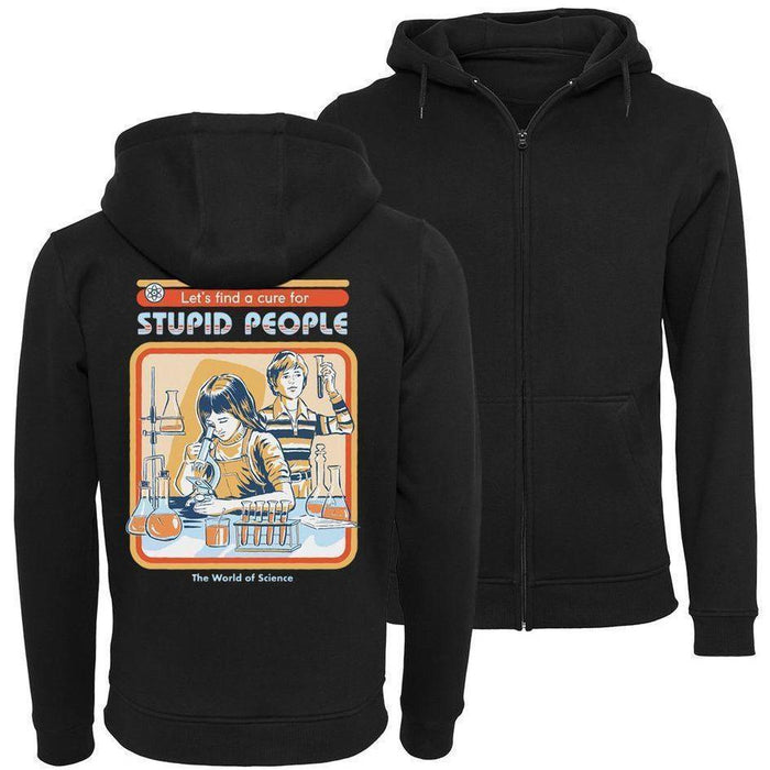 Steven Rhodes - A Cure For Stupid People - Zip-Hoodie | yvolve Shop