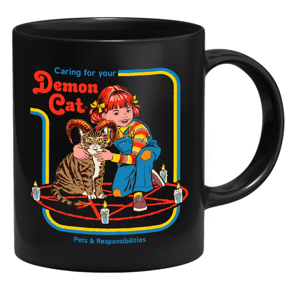 Steven Rhodes - Caring for your Demon Cat - Tasse | yvolve Shop