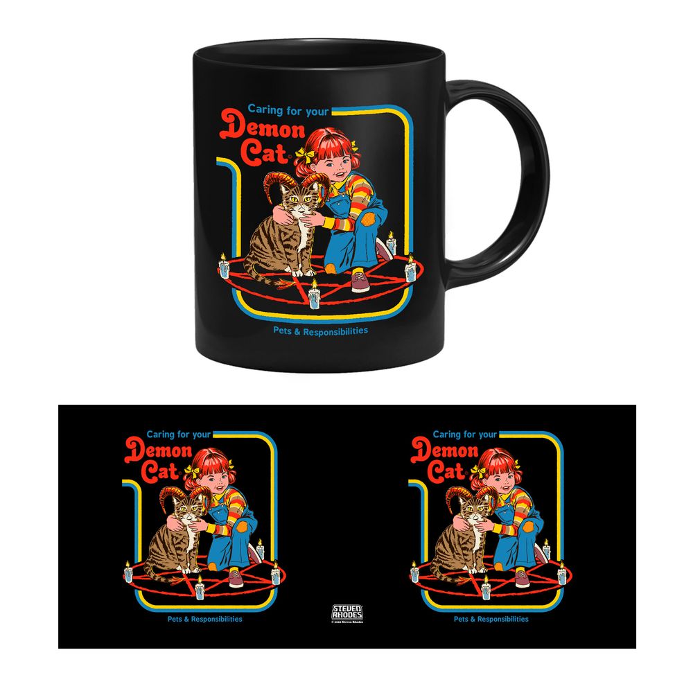 Steven Rhodes - Caring for your Demon Cat - Tasse | yvolve Shop