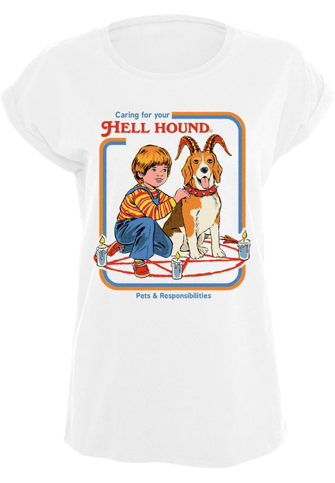 Steven Rhodes - Caring for your hell hound - Girlshirt | yvolve Shop