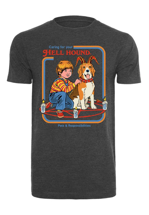 Steven Rhodes - Caring for your hell hound - T-Shirt | yvolve Shop