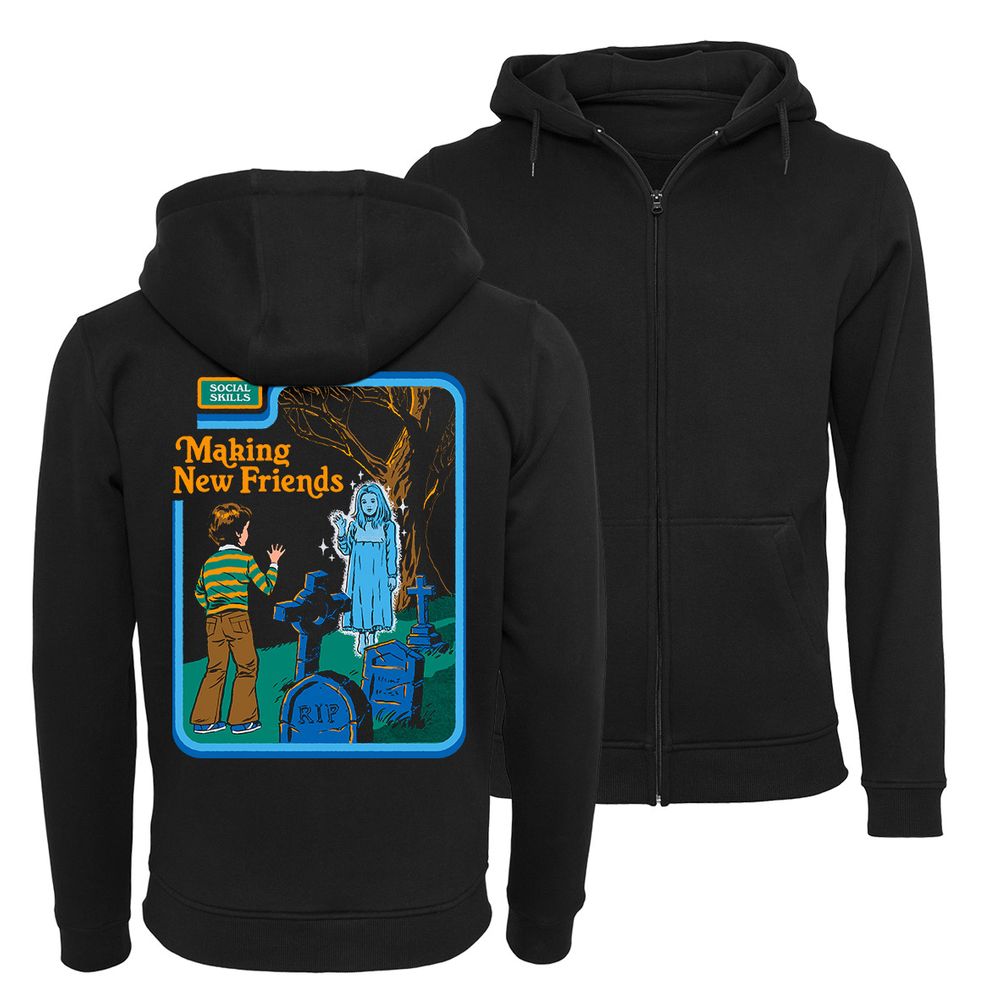 Steven Rhodes - Making New Friends - Zip-Hoodie | yvolve Shop