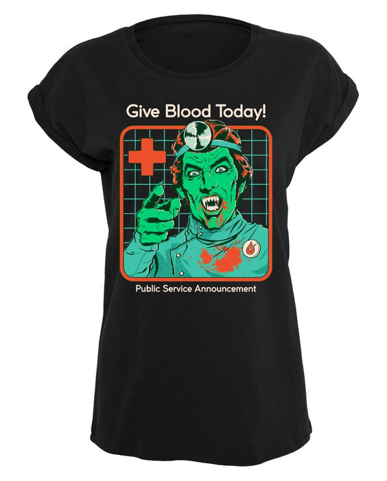 Steven Rhodes - Give Blood Today - Girlshirt | yvolve Shop