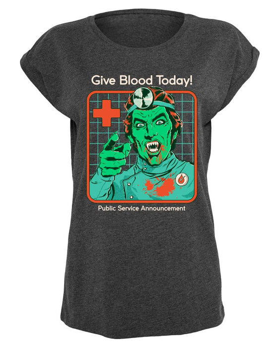 Steven Rhodes - Give Blood Today - Girlshirt | yvolve Shop