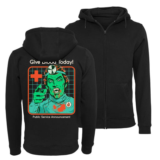 Steven Rhodes - Give Blood Today - Zip-Hoodie | yvolve Shop