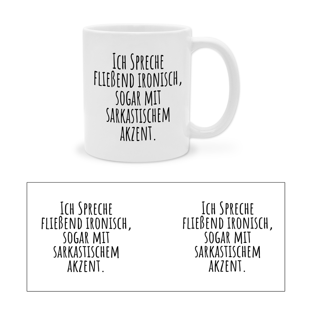 yvolve - Ich spreche fließend Ironisch - Tasse | yvolve Shop